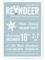Reindeer Games Holiday Party Invitations