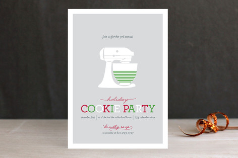 Annual Cookie Party Holiday Party Invitations