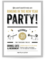 Let's Ring in the New Year Holiday Party Invitations
