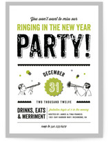 Let's Ring in the New Year Holiday Party Invitations
