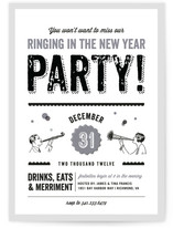 Let's Ring in the New Year Holiday Party Invitations