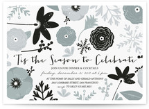 Floral New Year Holiday Party Invitations
