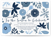 Floral New Year Holiday Party Invitations