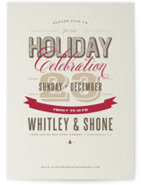 Earthy Corporate Shindig Holiday Party Invitations