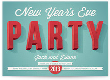 Party on the Eve Holiday Party Invitations