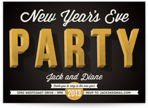 Party on the Eve Holiday Party Invitations