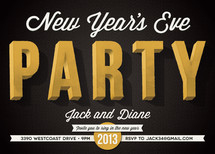 Party on the Eve Holiday Party Invitations