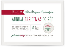 Festive Type Holiday Party Invitations
