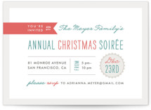 Festive Type Holiday Party Invitations