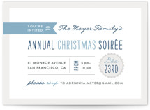 Festive Type Holiday Party Invitations