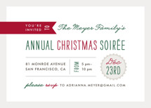 Festive Type Holiday Party Invitations