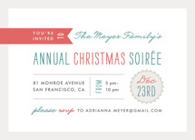 Festive Type Holiday Party Invitations