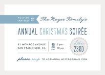 Festive Type Holiday Party Invitations