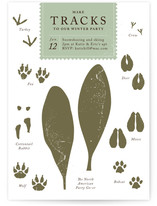 Make Tracks Holiday Party Invitations