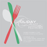 Feast and Festivities Holiday Party Invitations