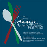 Feast and Festivities Holiday Party Invitations