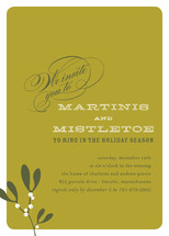 Mistletoe Holiday Party Invitations