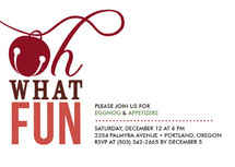 Oh What Fun Holiday Party Invitations