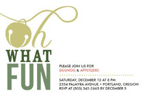Oh What Fun Holiday Party Invitations