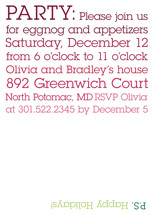 P.S. Party Holiday Party Invitations