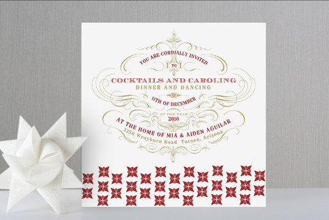 Champagne Holiday Party Invitations