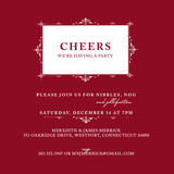 Vintage Frame Holiday Party Invitations