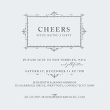 Vintage Frame Holiday Party Invitations