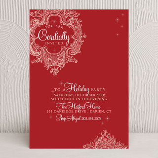 Winter Sparkle Holiday Party Invitations