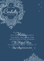 Winter Sparkle Holiday Party Invitations