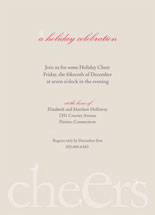 Cheers! Holiday Party Invitations