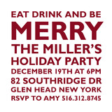 Holiday Block Party Holiday Party Invitations