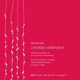 Light Bright Holiday Party Invitations