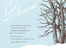 Let it Snow Holiday Party Invitations, by Rachael Schendel