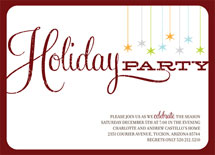 Retro Party Holiday Party Invitations, by Amy Fontes Graphic Design