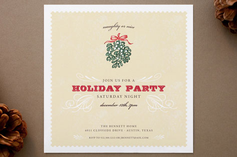 Naughty or Nice Holiday Party Invitations