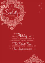 Winter Sparkle Holiday Party Invitations, by SunnyJuly