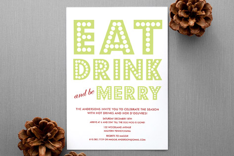float + peace Holiday Party Invitations