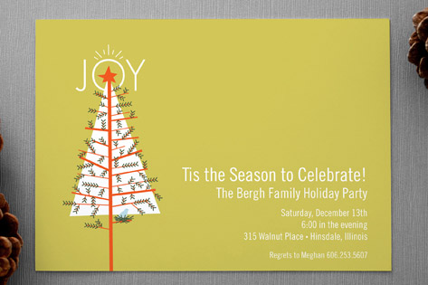 Home for the Holidays Holiday Party Invitations