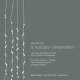Light Bright Holiday Party Invitations, by escargot studio