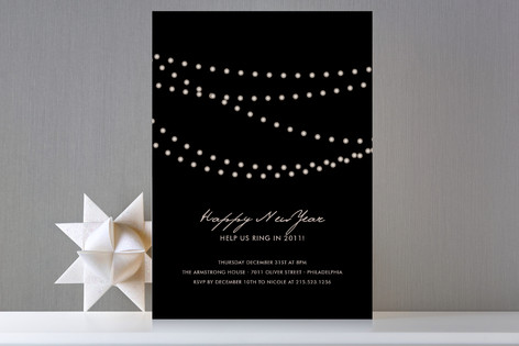 Midnight Vineyard Holiday Party Invitations