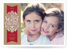 Kraft Ribbon Holiday Postcards