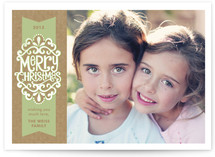 Kraft Ribbon Holiday Postcards