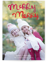 Handlettered Merry Merry Holiday Postcards
