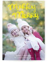 Handlettered Merry Merry Holiday Postcards