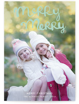 Handlettered Merry Merry Holiday Postcards