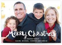 Handlettered Merry Christmas Holiday Postcards