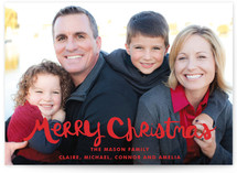 Handlettered Merry Christmas Holiday Postcards
