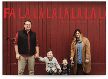 Handlettered Fa La La La La Holiday Postcards