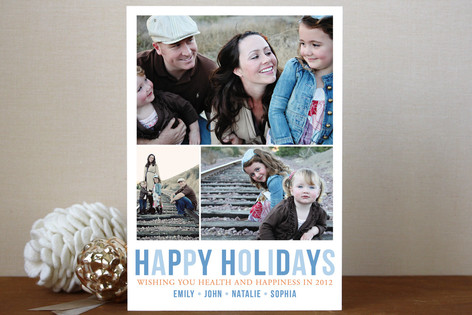 Minimal Trio Holiday Postcards