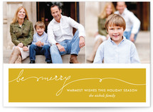 Be Merry Handwriting Holiday Postcards